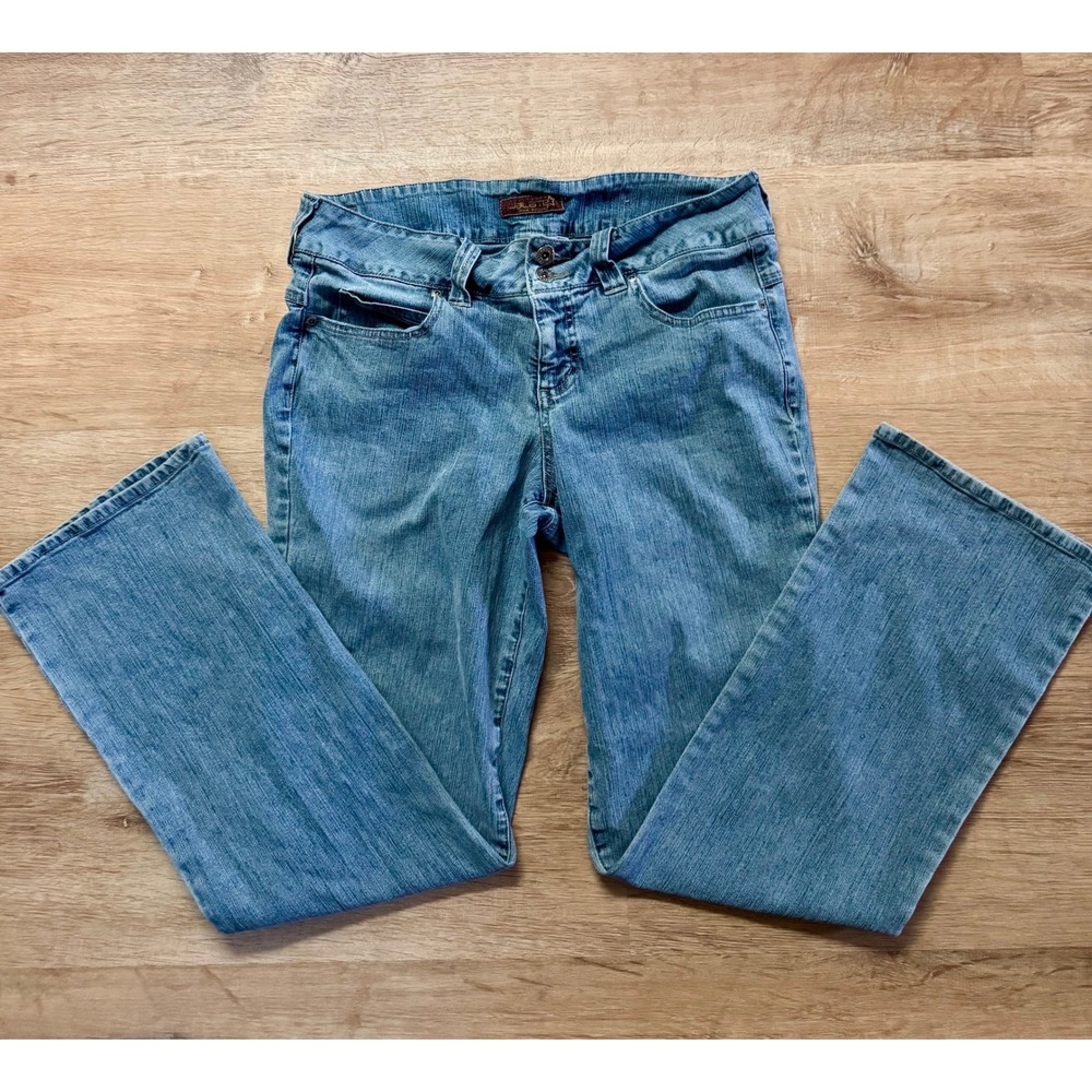Y2K Jalate Denim Division Bootcut Low Rise Stretch Jeans Women's Size 14‎